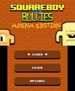 Squareboy vs Bullies: Arena Edition Title Screen